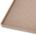 Ptlom Dog Food Mat Anti-Slip Pet Bowl Mats for Food and Water, High-Lips Pet Placemat Prevent Messy Spills to Floor, Waterproof Puppy Feeding Tray for Small, Medium Large Dogs Cats, Silicone