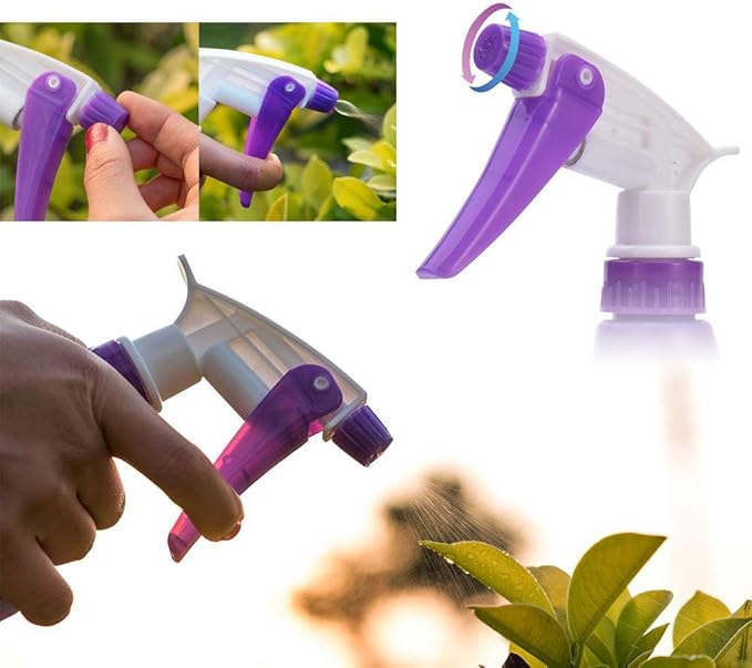 6 Pieces Garden Tools Set Planting Tools, Non-Slip Handle with Anti-Rust Trowel, Cultivator, Pruning Shear, Water Sprayer and Carrying Case, Gloves with Claws
