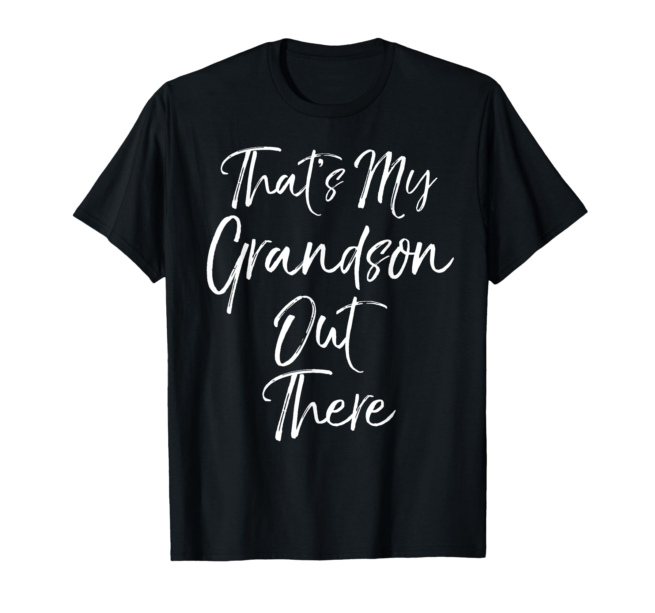Thats My Grandson Out There Soccer T-Shirt - Custom Art Print for Adults