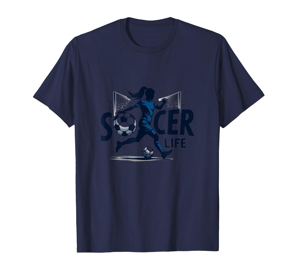 Soccer Is Life Womens Passion T-Shirt - Fun Novelty Design for Adults