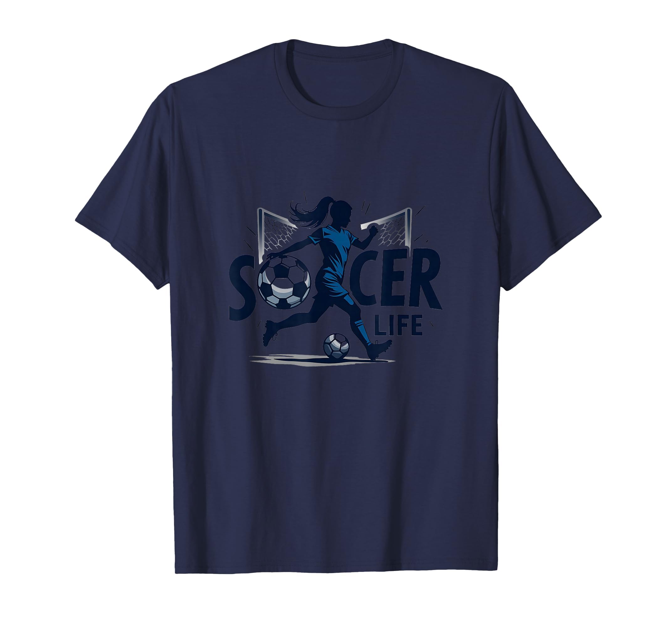 Soccer Is Life Womens Passion T-Shirt - Custom Art Print for Adults