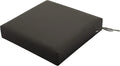 Classic Accessories Ravenna Water-Resistant 23 x 23 x 5 Inch Square Patio Seat Cushion Slip Cover & Foam, Espresso, Lounge Chair Cushion