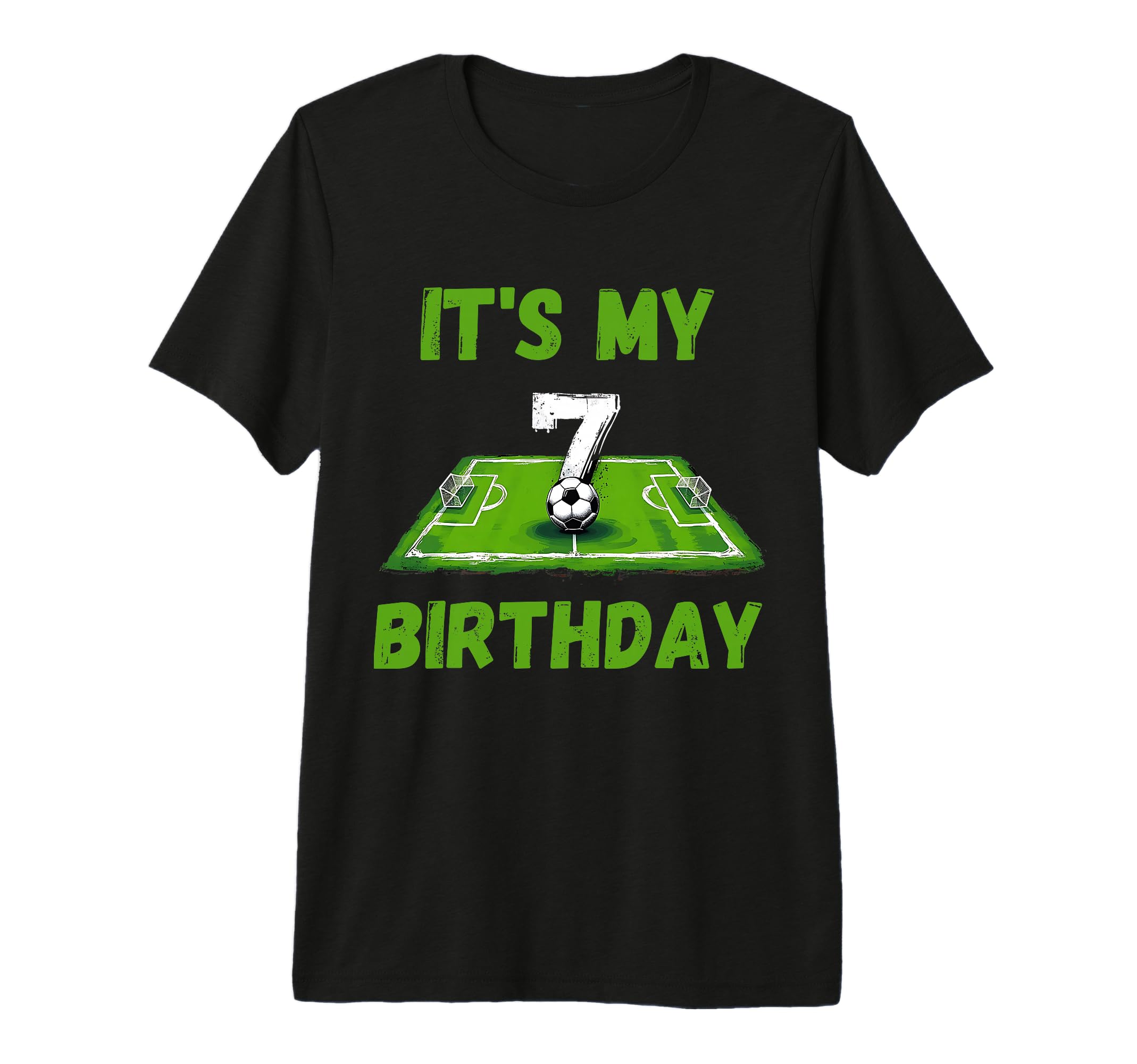 Its My 7Th Birthday Soccer Football 7 T-Shirt - Unique Graphic Men Women