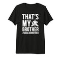 Proud Hockey Goalie Brother Hockey T-Shirt - Minimalist Print Men Women