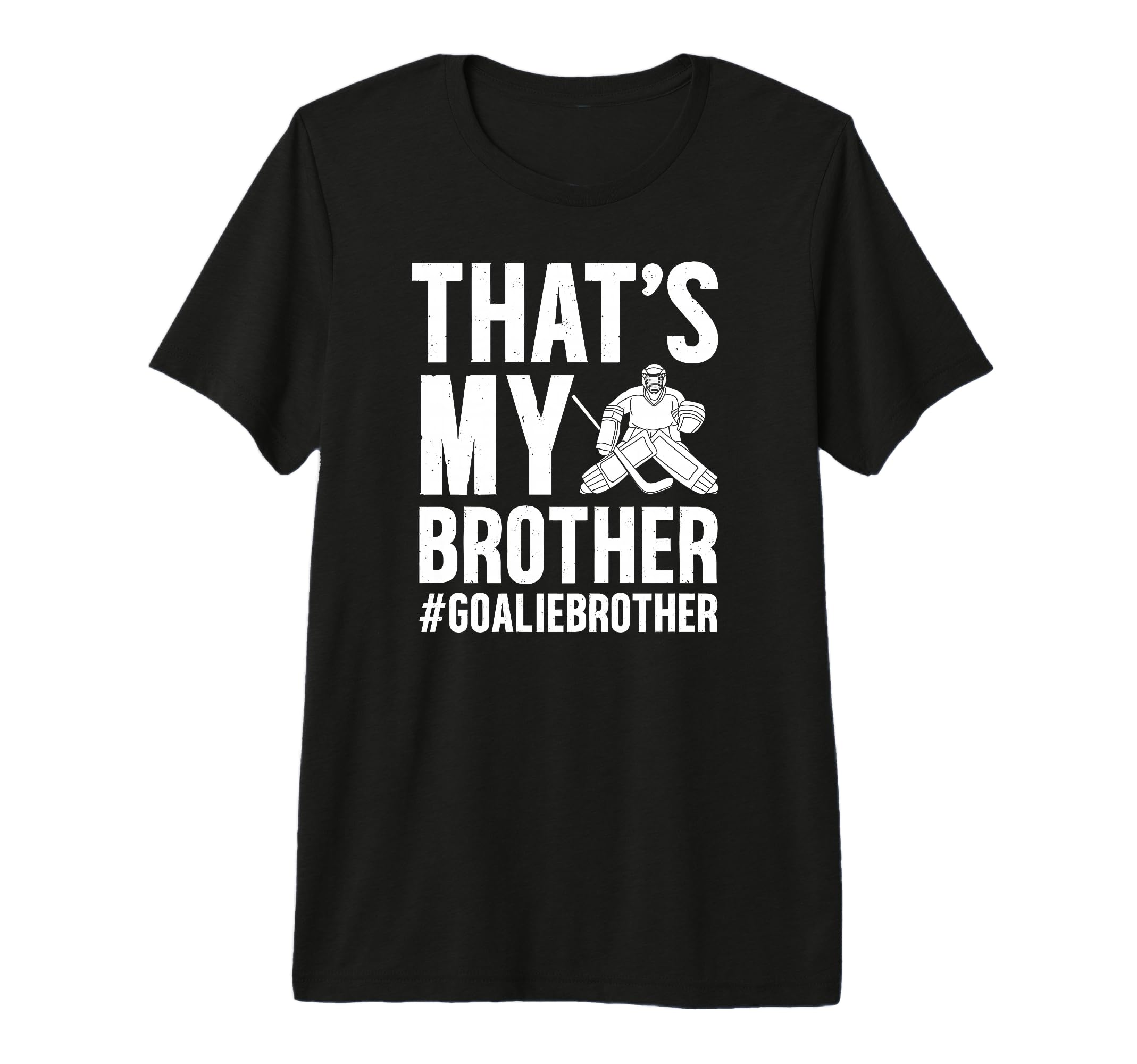 Proud Hockey Goalie Brother Hockey T-Shirt - Minimalist Print Men Women