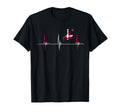 Danish Soccer Player Dansk Heartbeat T-Shirt - Fun Novelty Design Unisex