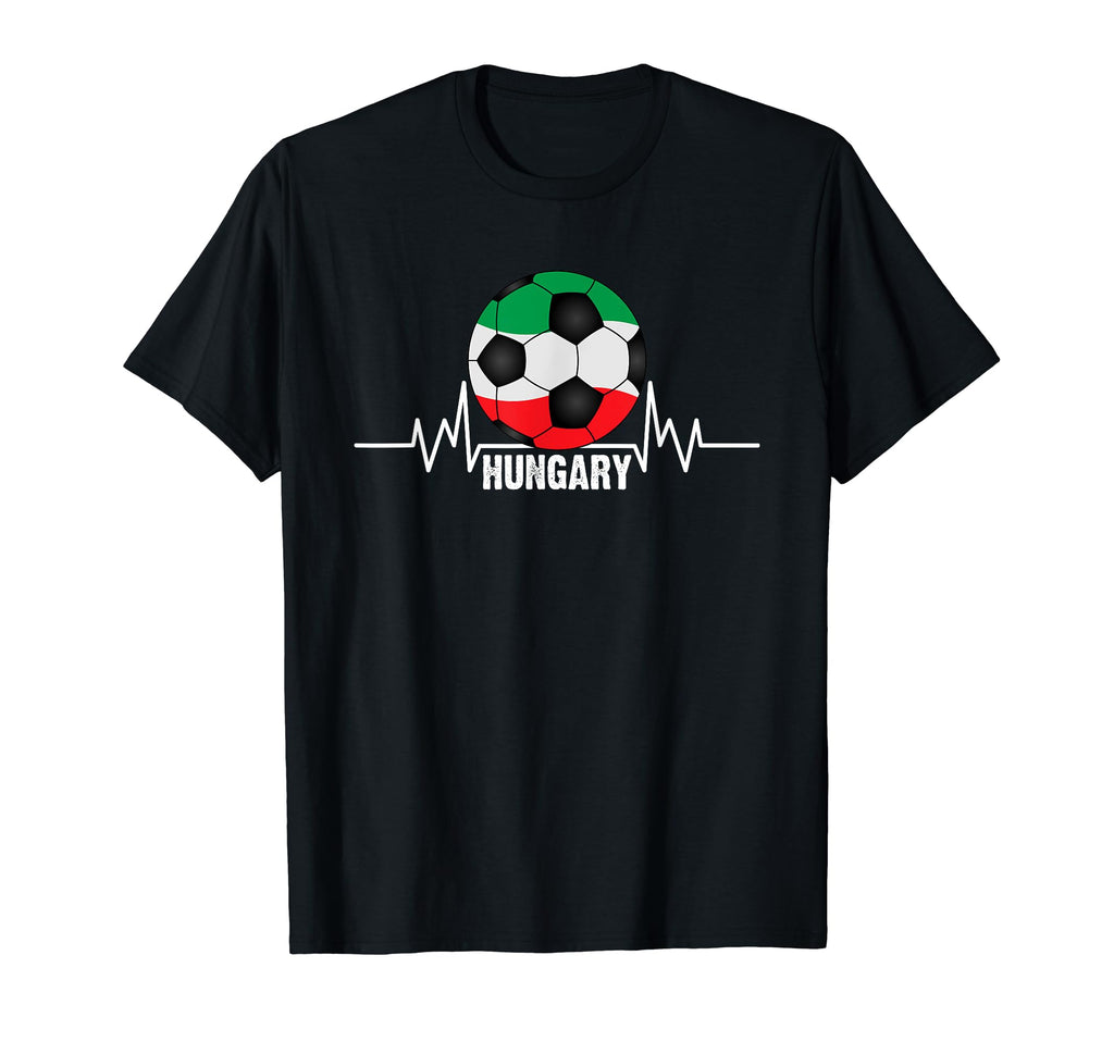 Hungary Sport Enthusiast Heartbeat T-Shirt - Custom Art Print Unisex