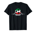 Hungary Sport Enthusiast Heartbeat T-Shirt - Custom Art Print Unisex