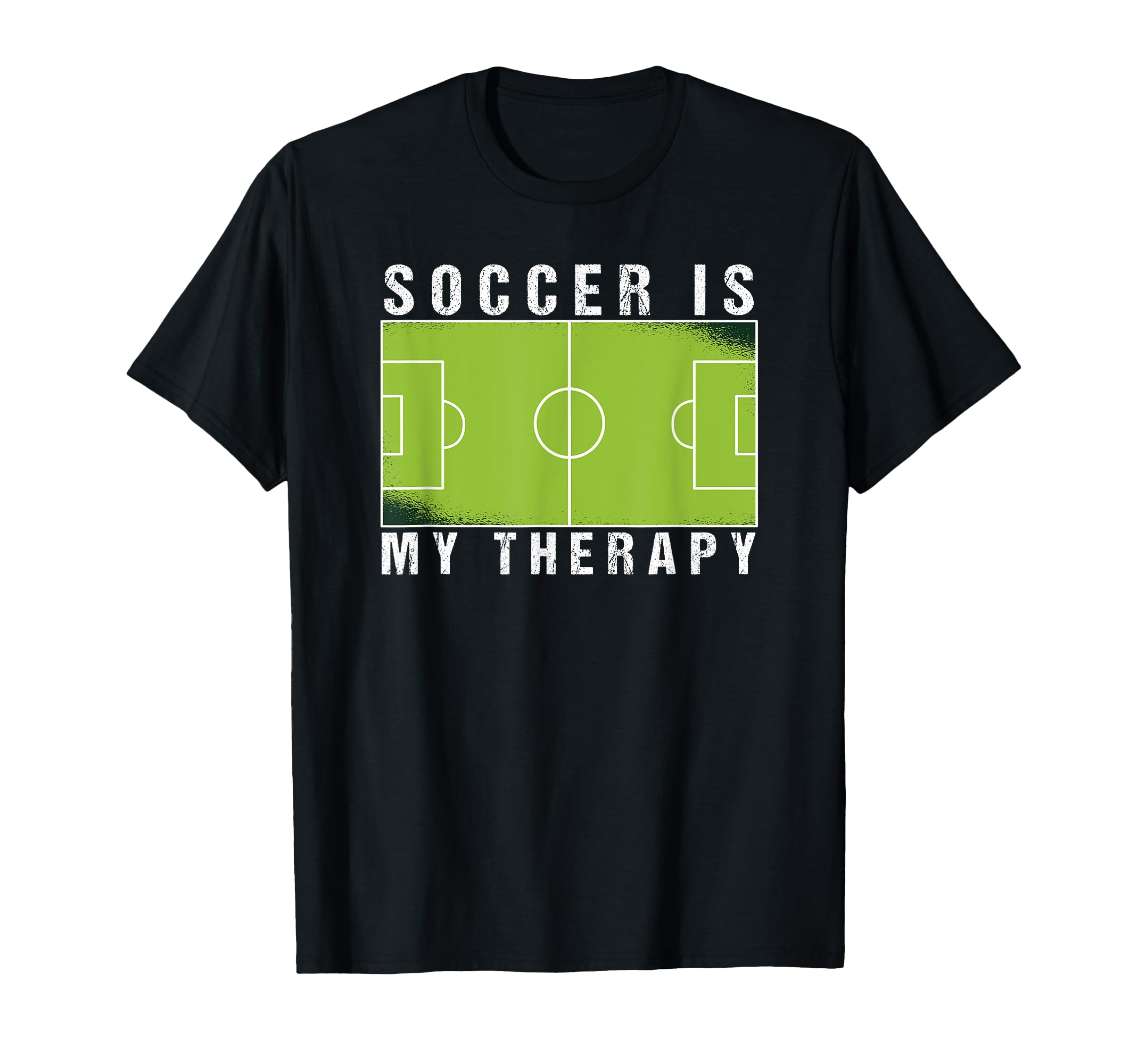 Soccer Sports Funny Soccer Is My Therapy T-Shirt - Unique Graphic Unisex