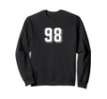 Number 98 80S 90S Soccer Team Jersey Sweatshirt - Trendy Graphic Unisex