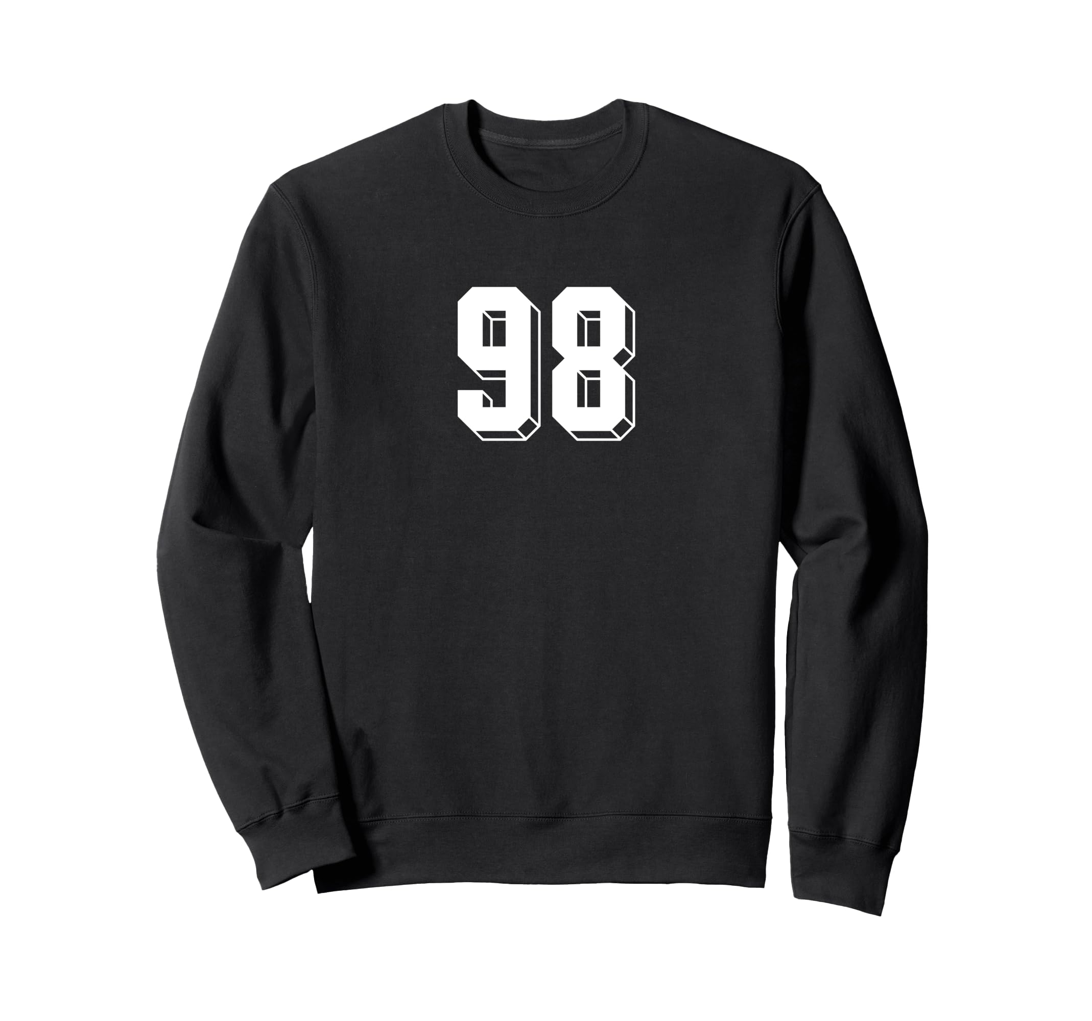 Number 98 80S 90S Soccer Team Jersey Sweatshirt - Trendy Graphic Unisex