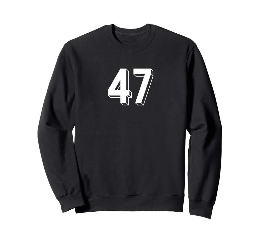 Number 47 80S 90S Soccer Team Sweatshirt - Minimalist Print Men Women
