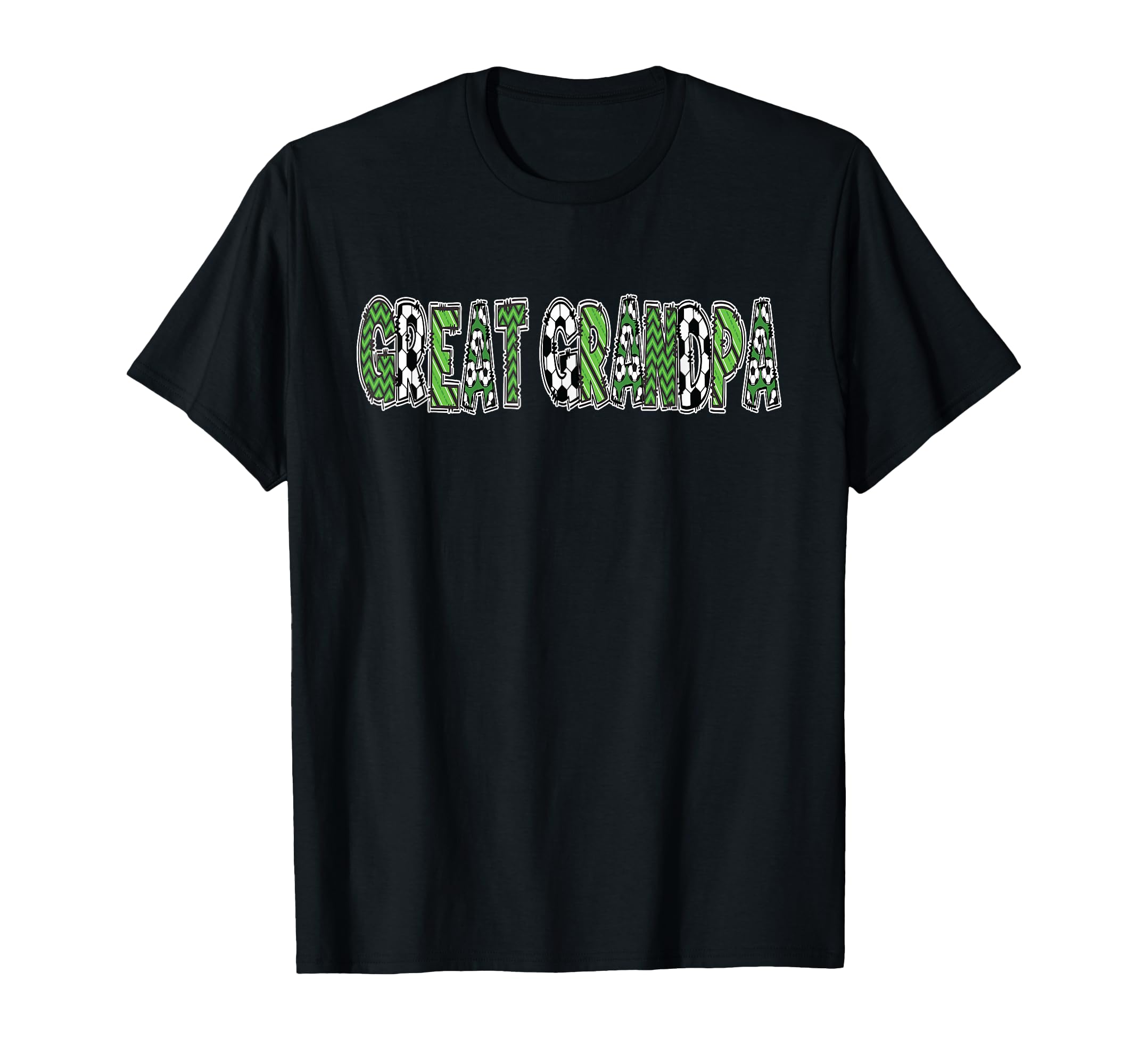 Soccer Great Grandpa Birthday Party T-Shirt - Graphic Print for Adults