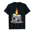 Soccer Sports Ball Candle Funny Soccer T-Shirt - Fun Novelty Design Unisex