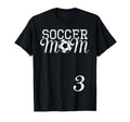 Soccer Mom Jersey Number 3 Favorite Player T-Shirt - Trendy Graphic Unisex