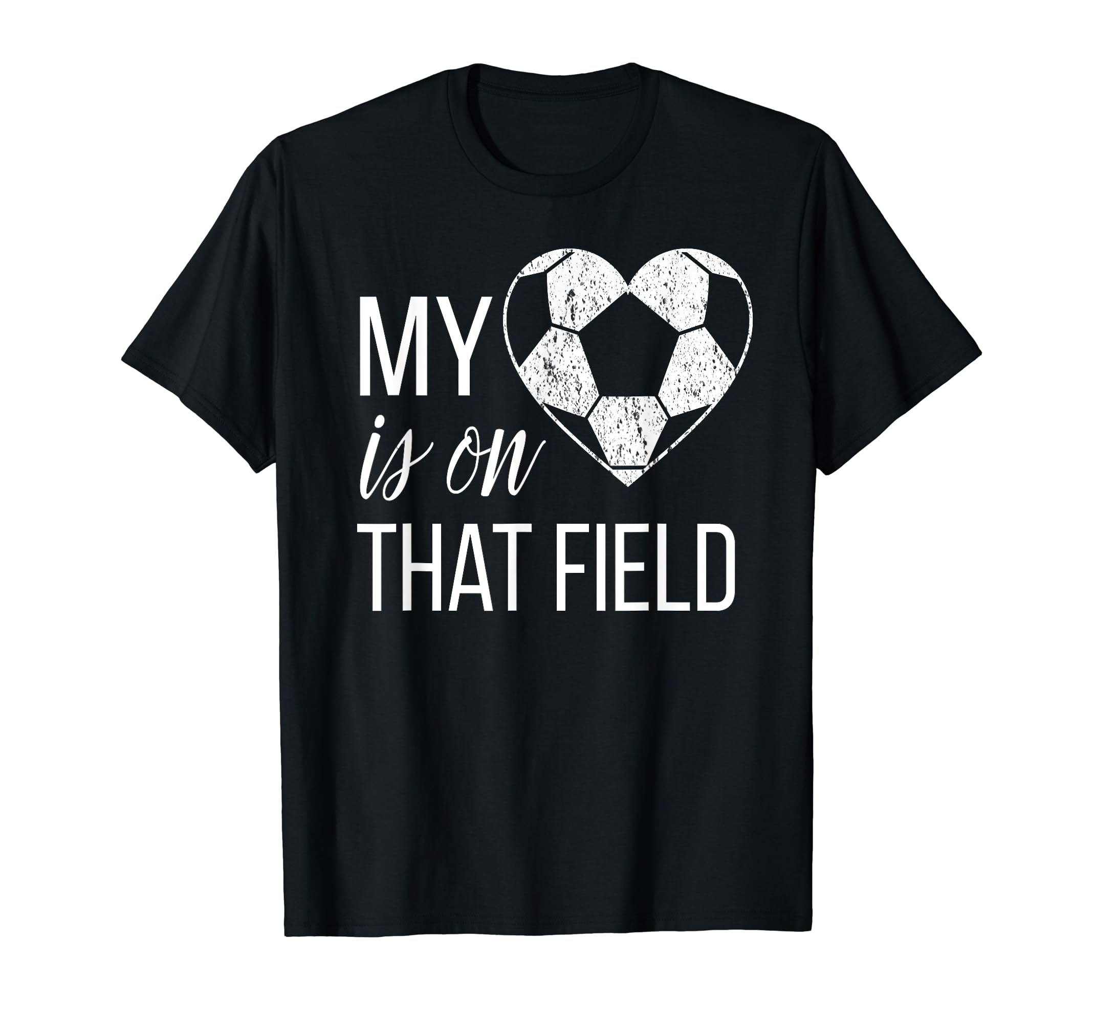 Soccer Mom My Heart Is That Soccer T-Shirt - Trendy Graphic for Adults