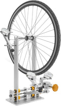 Bicycle Wheel Truing Stand, Foldable Bike Repair Truing Bearing Stand with 3 High-Precision Gauges & Fixing Rod, Professional Bicycle Wheel Repair Steel Bearing Bracket Rim for Wheels up to 10"-29"