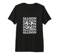 Allison Personalized Coquette Soccer Bow T-Shirt - Minimalist Print Unisex