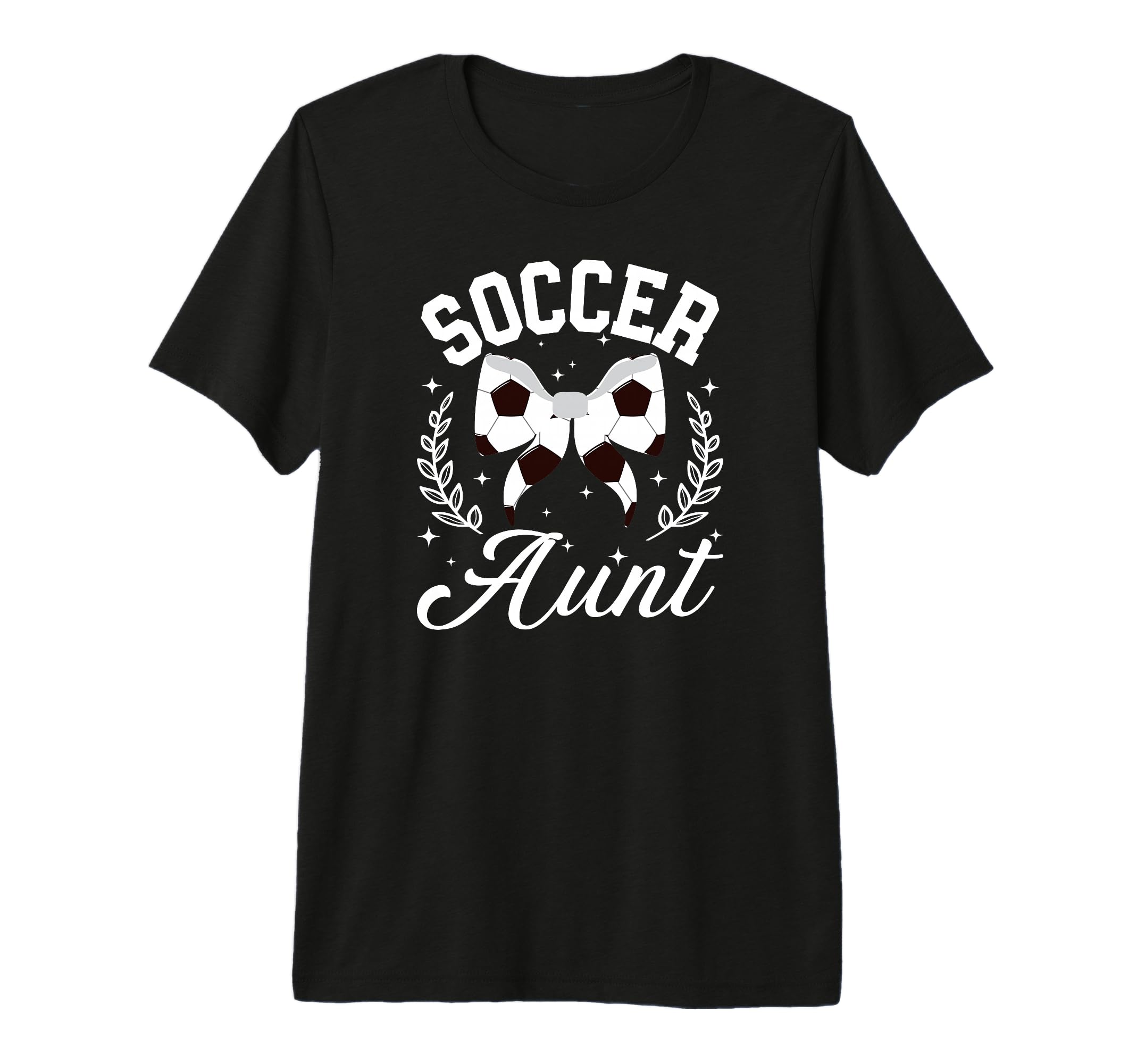 Soccer Aunt Coquette Soccer Player Aunt T-Shirt - Graphic Print for Adults