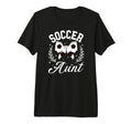 Soccer Aunt Coquette Soccer Player Aunt T-Shirt - Graphic Print Unisex