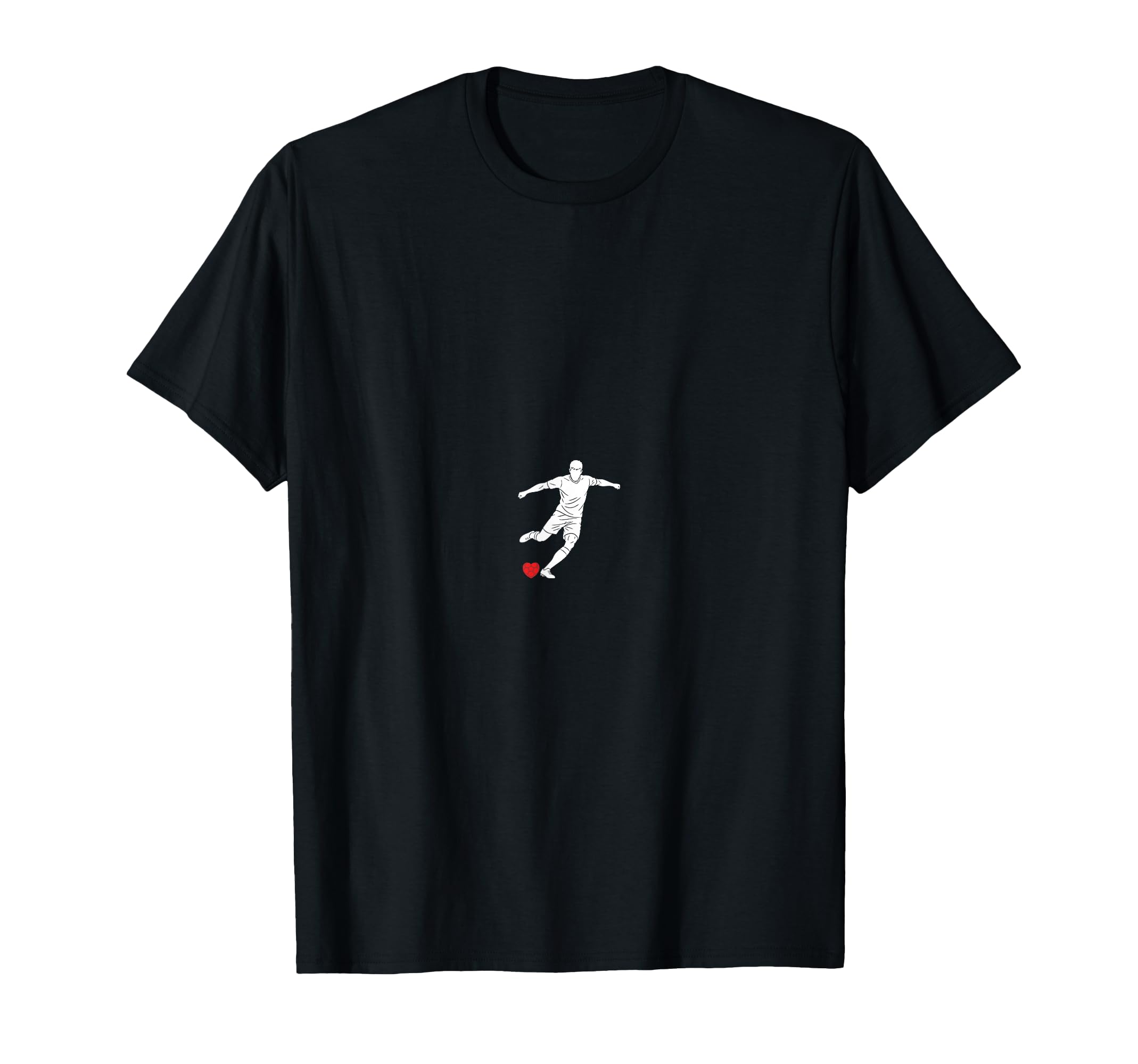 Valentines Us Soccer Player T-Shirt - Aesthetic Graphic for Adults