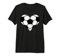 Soccer Heart Funny Soccer Player Mom Tri T-Shirt - Streetwear Style Unisex