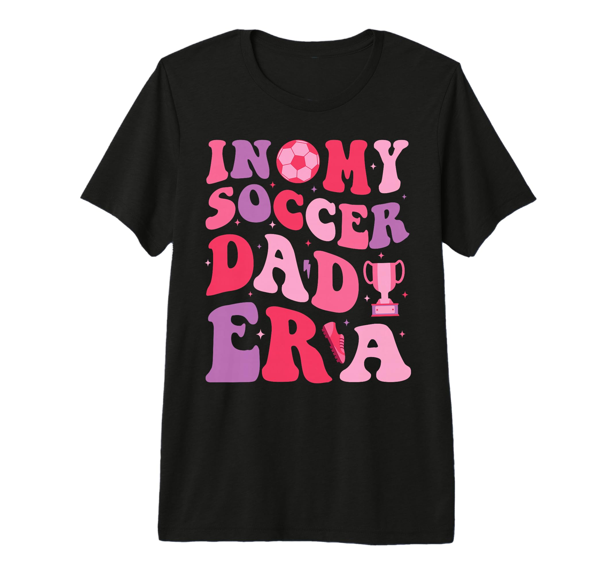 My Soccer Dad Era Groovy Proud Soccer T-Shirt - Trendy Graphic Unisex