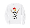 Soccer Coach Referee Soccer Snowman Sweatshirt - Trendy Graphic Unisex