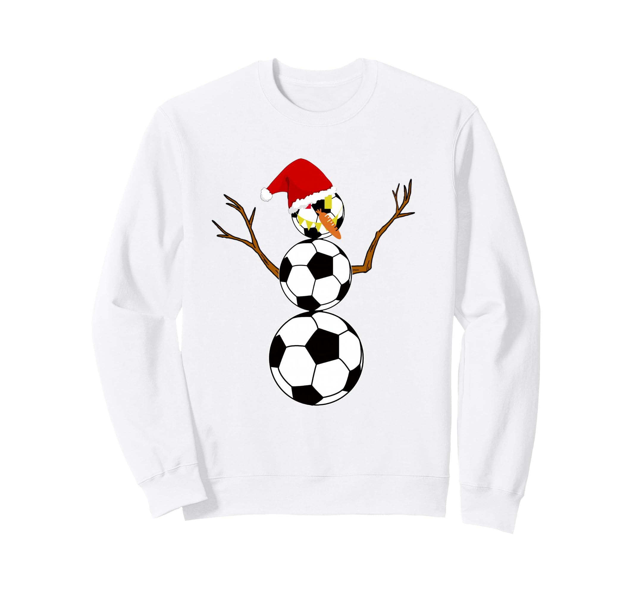 Soccer Coach Referee Soccer Snowman Sweatshirt - Trendy Graphic Unisex