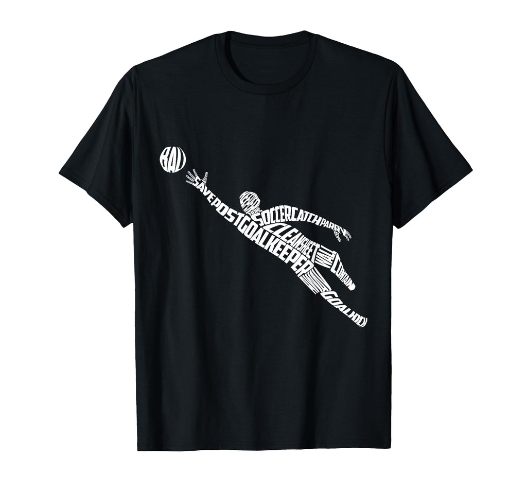 Soccer Goalkeeper Typography T-Shirt - Casual Everyday Wear Men Women