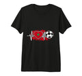 Soccer Pulse Moroccan Flag Heartbeat T-Shirt - Unique Graphic Men Women