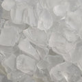 Sea Glass Block - 1LB White Frosted Sea Glass - Vase Filler and Aquarium Ornament, DIY Craft Supplies for Art, Sea Glass Decor, Beach Weddings, and Home Decor