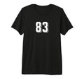 Number 83 80S 90S Soccer Team Jersey T-Shirt - Graphic Print Unisex