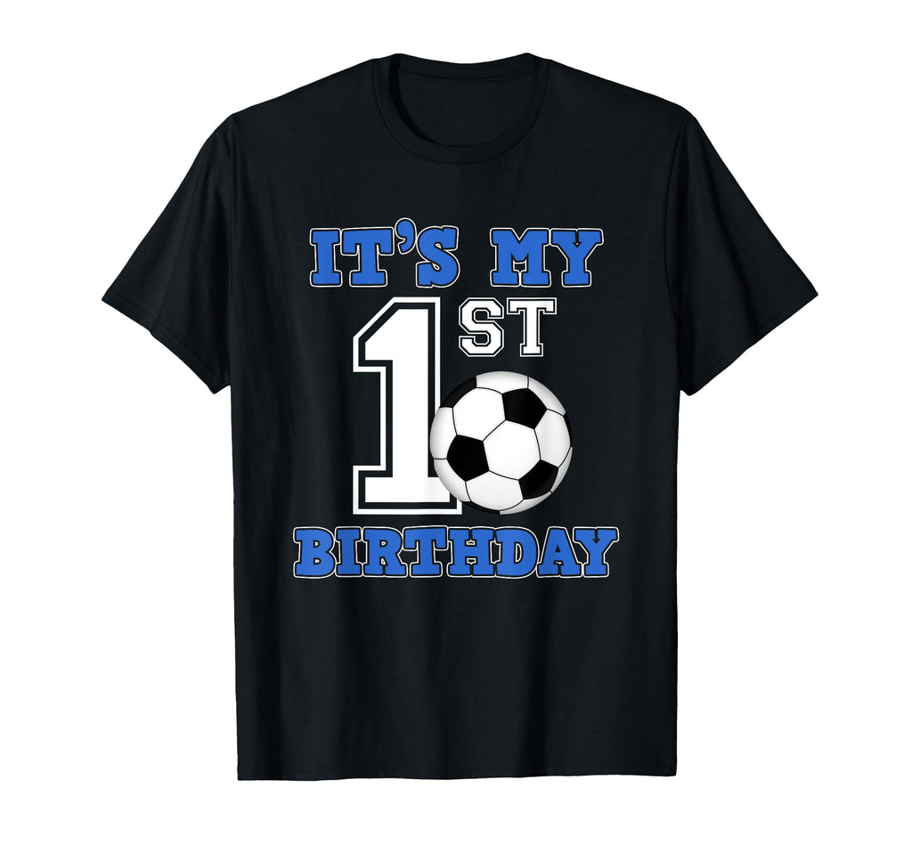 Soccer Player 1St Birthday T-Shirt - Casual Everyday Wear for Adults