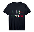 Heartbeat Ekg Pulse Mexico Heart Mexico T-Shirt - Aesthetic Graphic Unisex
