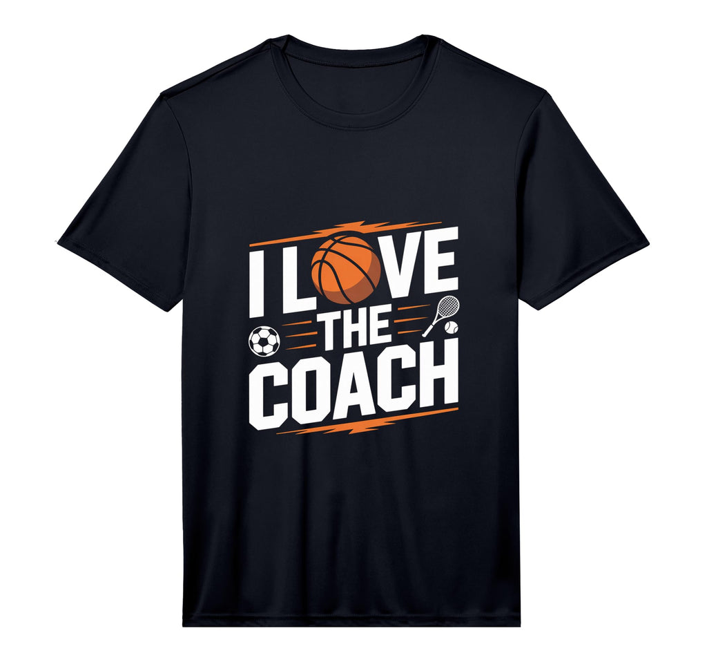 Mens I Love Coach Sports T-Shirt - Fun Novelty Design for Adults