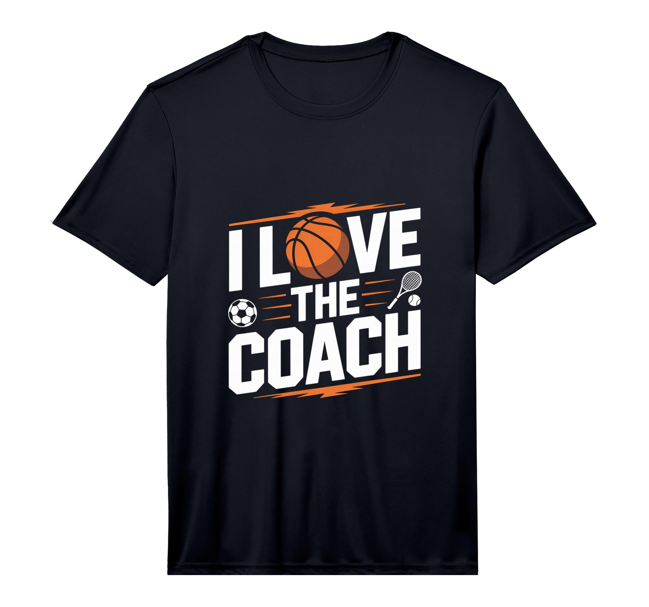 Mens I Love Coach Sports T-Shirt - Fun Novelty Design for Adults