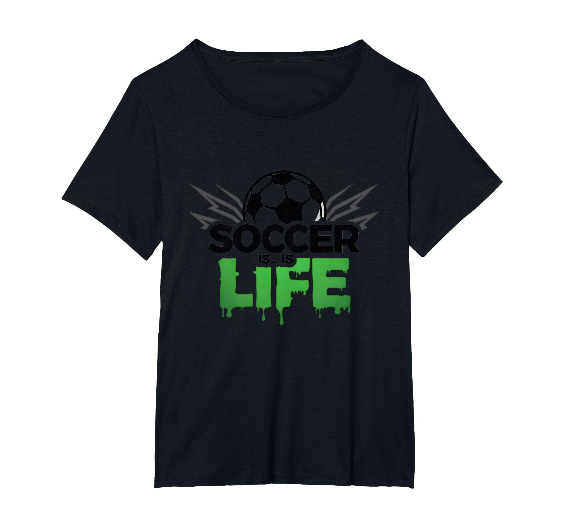 Soccer Is Life Passionate Fan Sports T-Shirt - Aesthetic Graphic Unisex