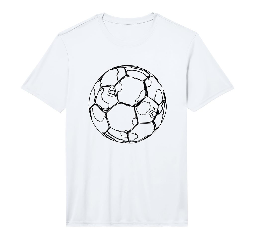 Soccer Ball Performance T-Shirt - Novelty Apparel for Adults