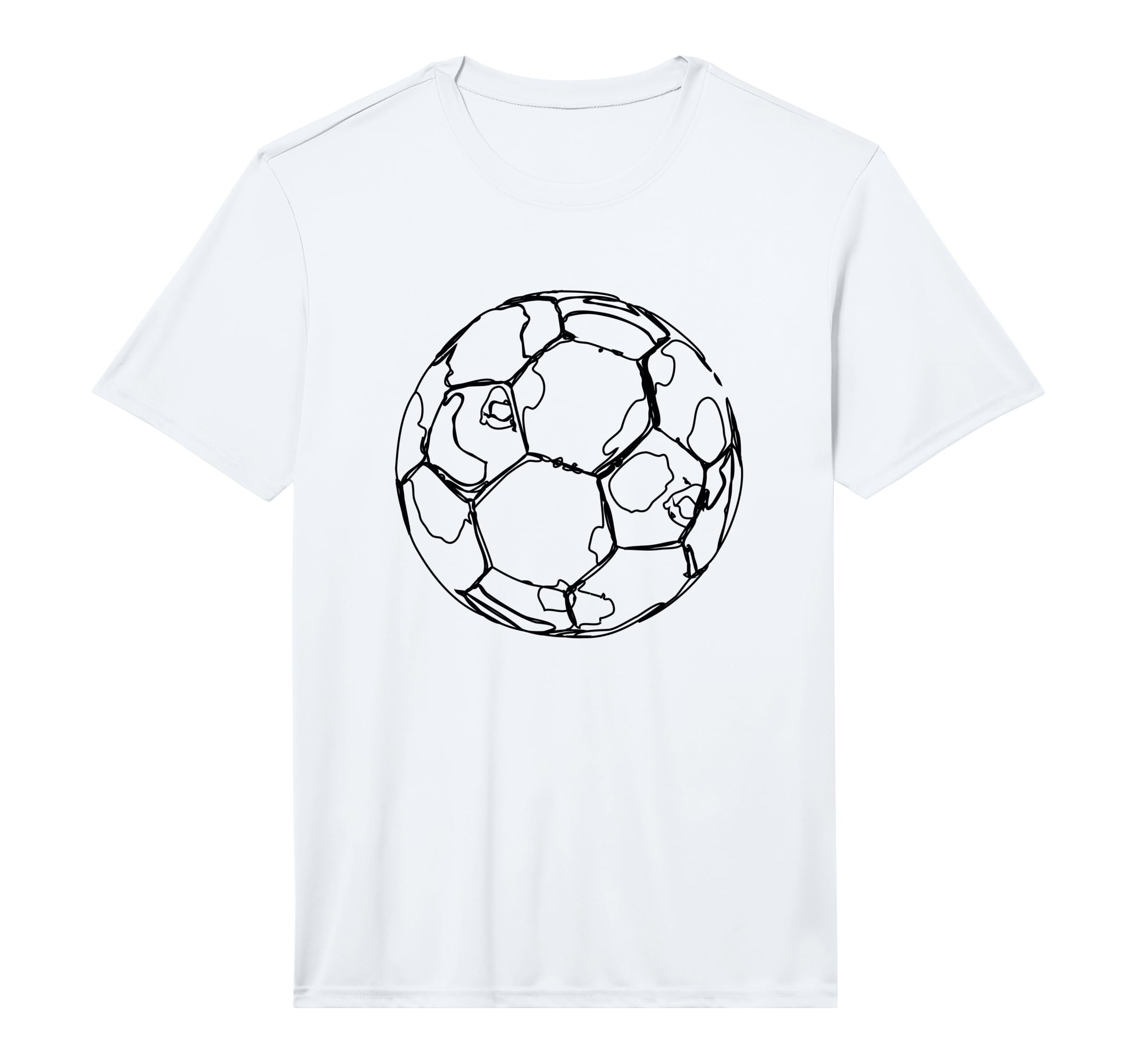 Soccer Ball Performance T-Shirt - Novelty Apparel for Adults