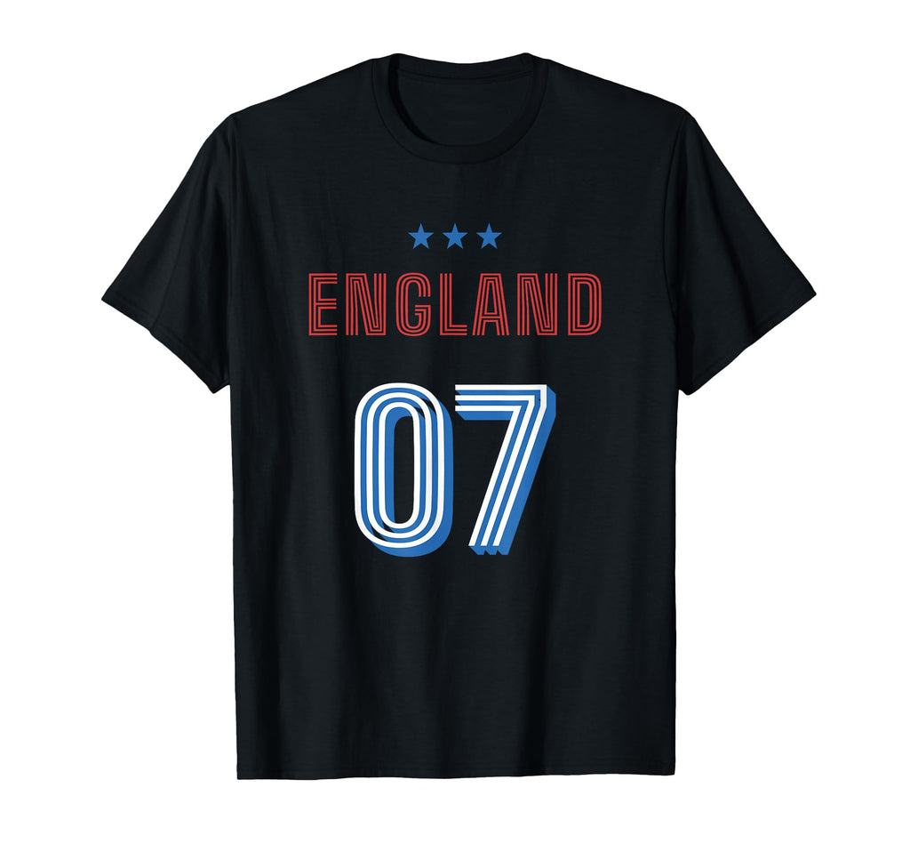 England Soccer 07 Football Game Fan T-Shirt - Graphic Print Unisex