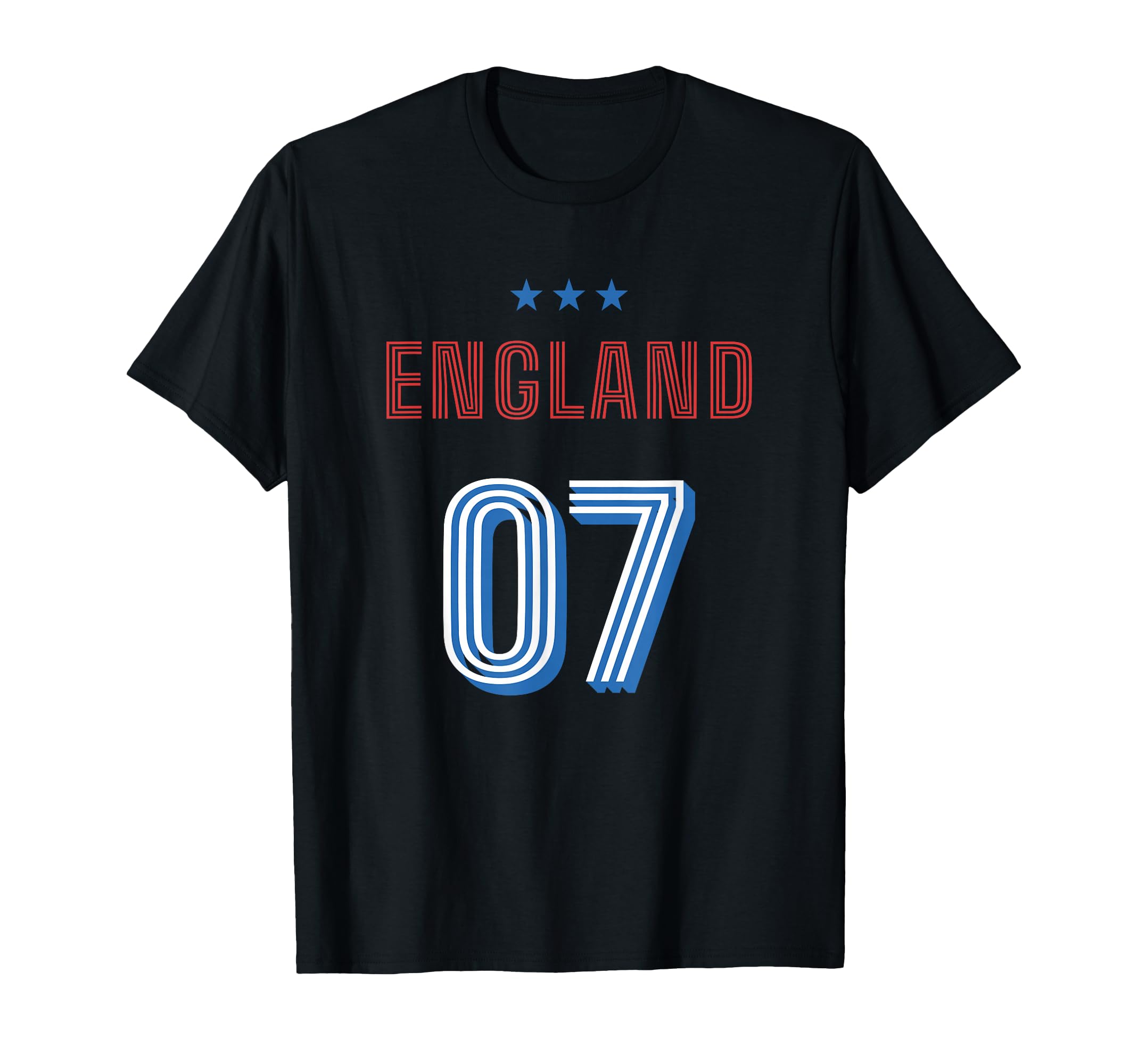 England Soccer 07 Football Game Fan T-Shirt - Novelty Apparel Unisex