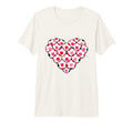Heart Shaped Soccer Ball Artwork Tri T-Shirt - Graphic Print for Adults