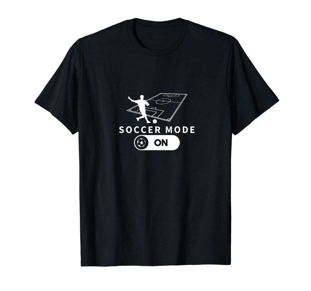 Soccer Mode Funny Soccer Player T-Shirt - Minimalist Print Men Women