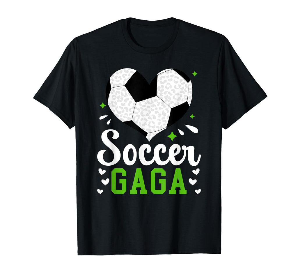 Soccer Gaga Heart Gaga Soccer Player T-Shirt - Novelty Apparel for Adults