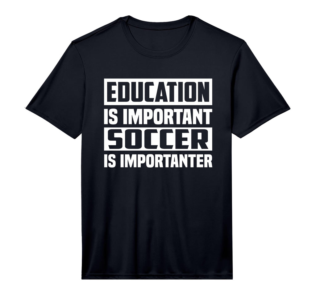 Mens Education Is Important Soccer Is T-Shirt - Trendy Graphic Men Women
