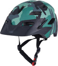 Kids Bike Helmet, Youth Toddler Boys Girls Helmets, 2 Size Adjustable for Ages 2-3-5-8-14 Years, Child Helmet with Visor and LED Light, Lightweight Multi-Sport Bicycle Scooter Cycling Helmets