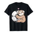 Soccer Adorable Sloth Loves T-Shirt - Casual Everyday Wear for Adults