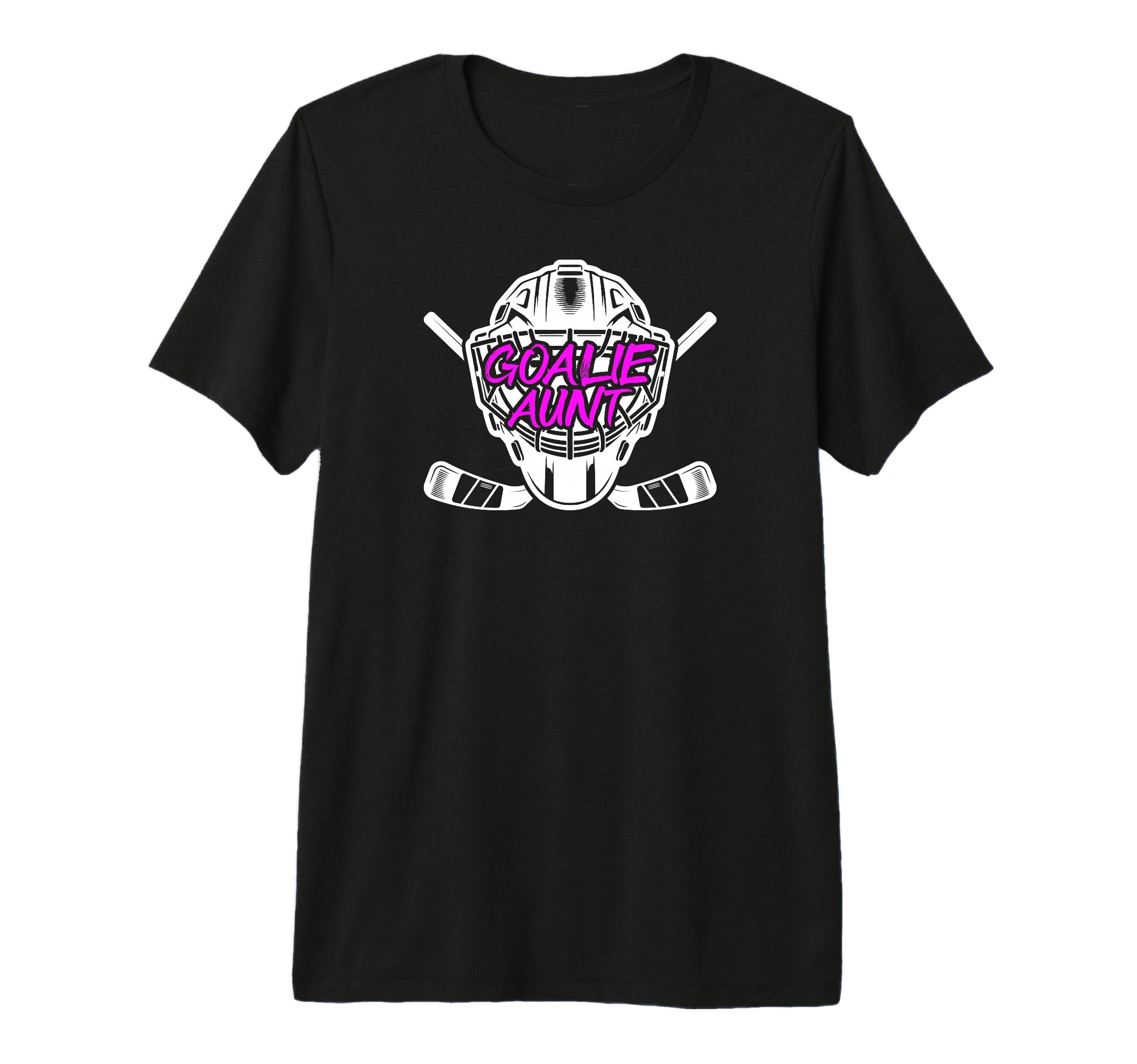 Ice Hockey Goalie Aunt Hockey T-Shirt - Casual Everyday Wear for Adults