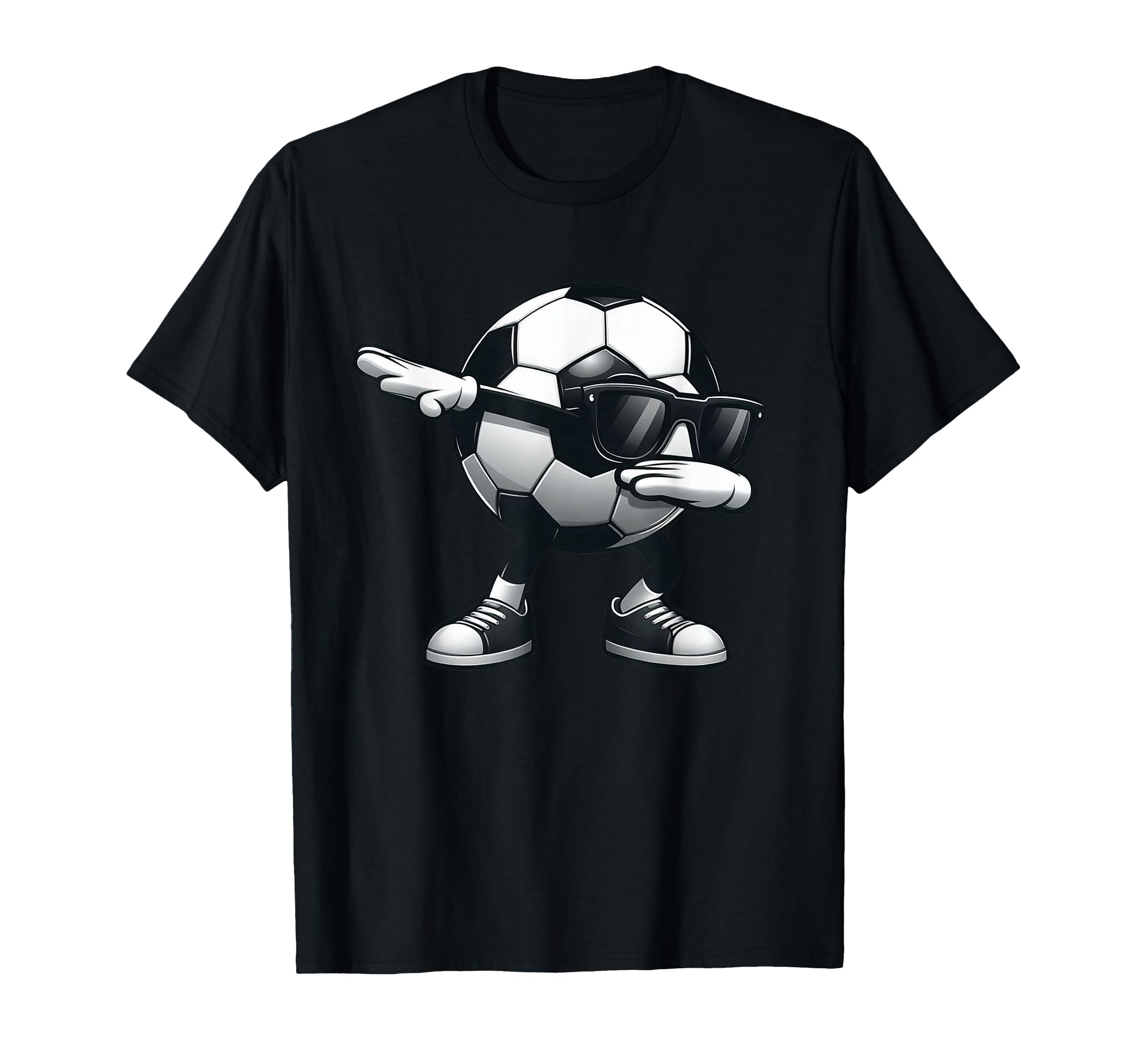Dabbing Soccer Ball Soccer Sports T-Shirt - Trendy Graphic for Adults